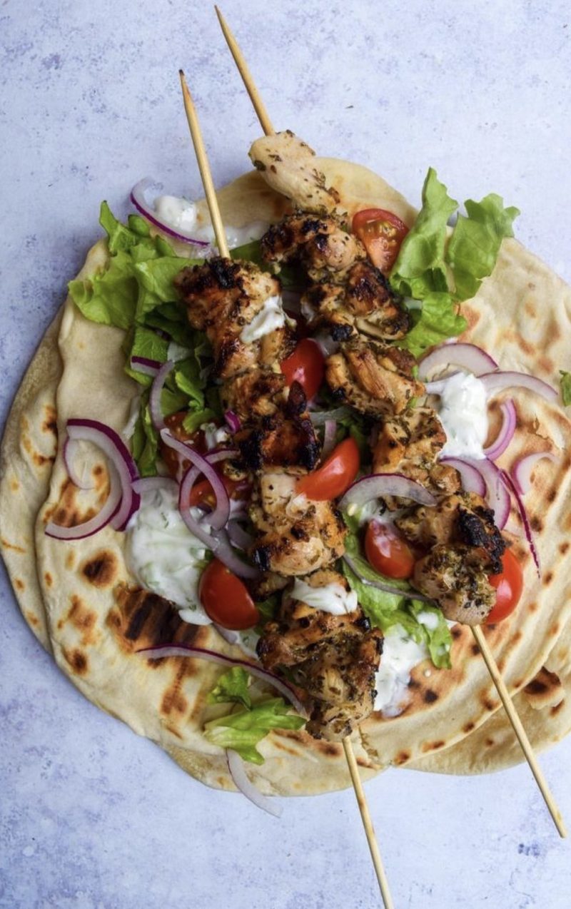 Plato de Kebab (pollo o puerco)